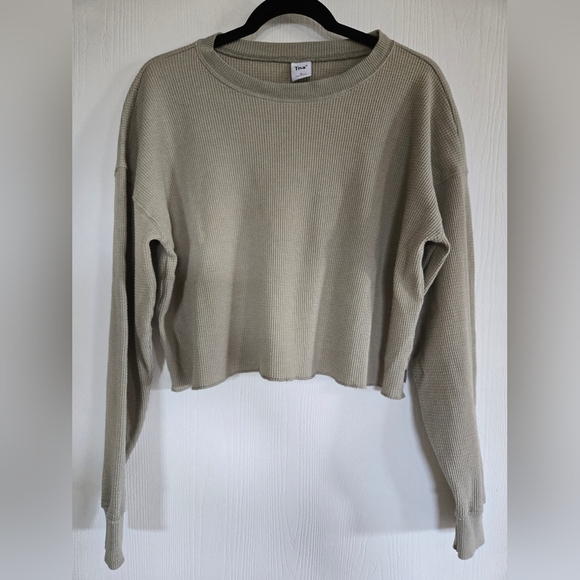 Aritzia - Tna | Thermal Waffle Knit Sweater, Size M - Picture 2 of 9